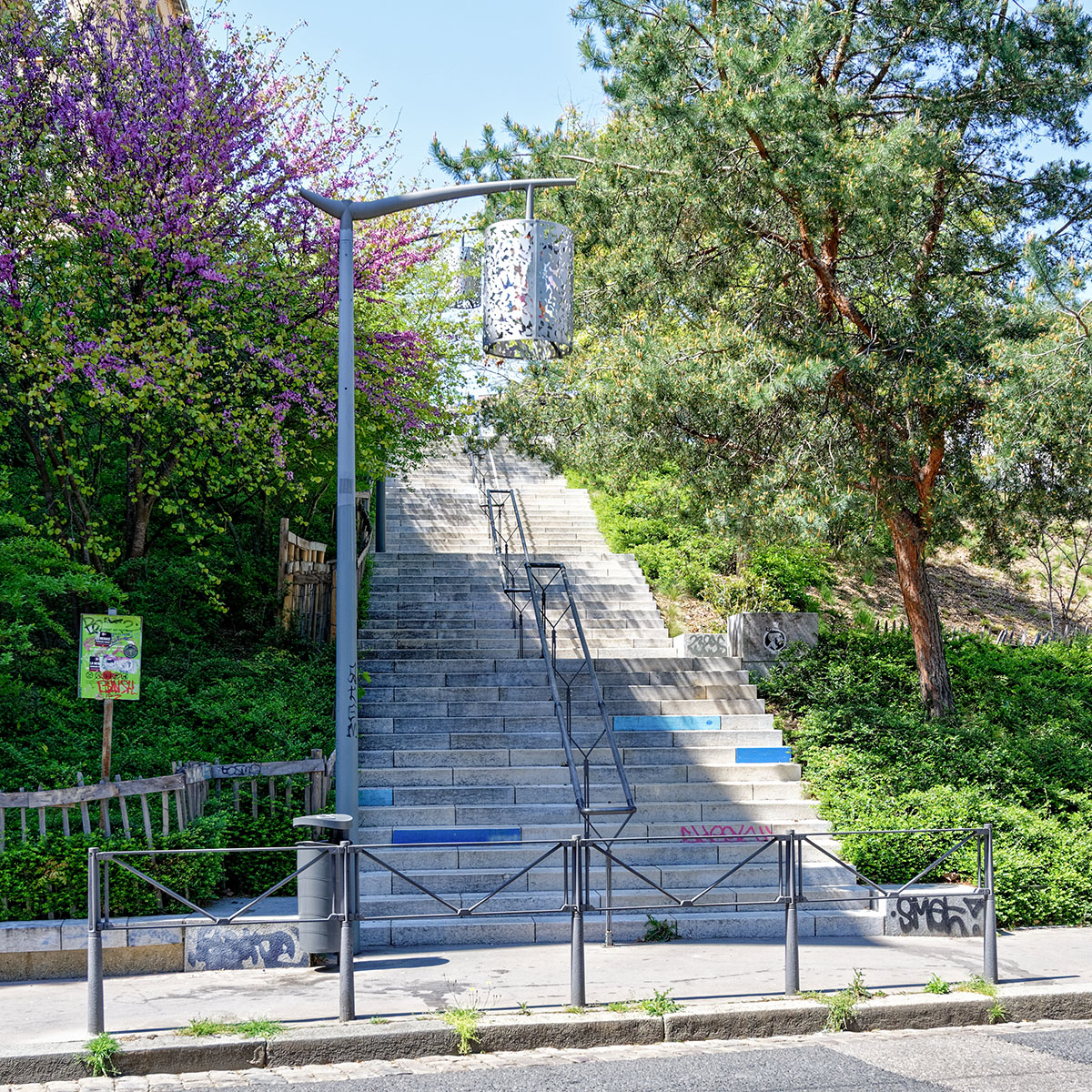 Escaliers Rue Mottet de Gérando sous le Gros Caillou Lyon 1er