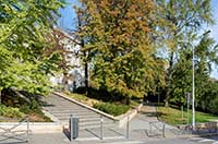 Escaliers entre le Collège Jean-Moulin et le Lycée Saint-Just