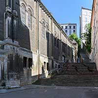 Montée Neyret et Eglise du Bon Pasteur Lyon 1er