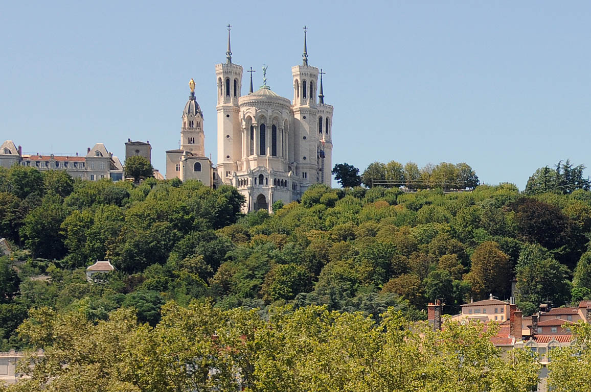 Jardins du Rosaire sous la Basilique de Fourvière Lyon 5ème