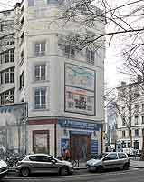 Fenêtres en trompe l’Oeil - Fresque Ciné-Lyon entre le Cours Gambetta et la Grande Rue de La Guillotière  Lyon 7ème