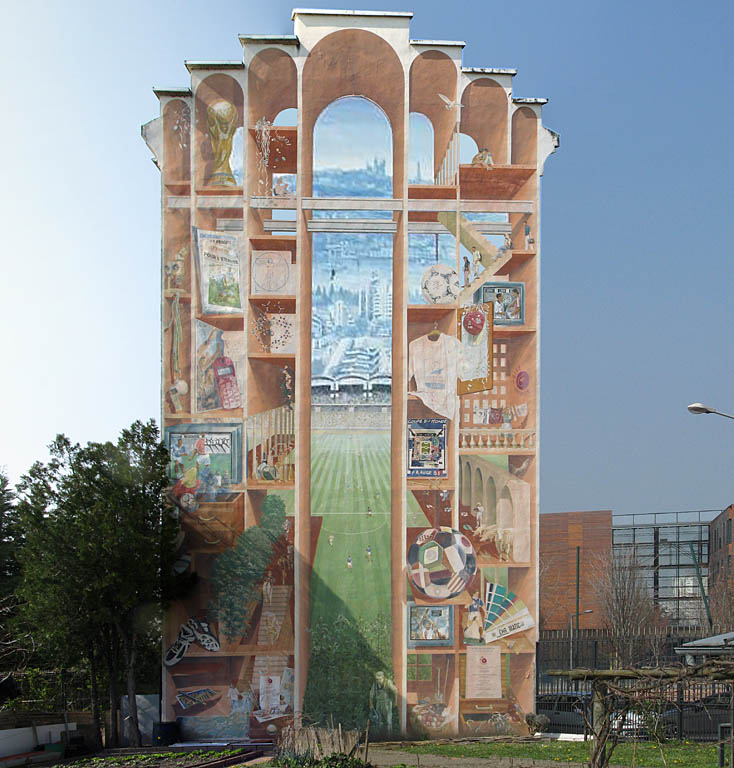 Fresque du Mondial, Parc de Gerland, Lyon 7ème