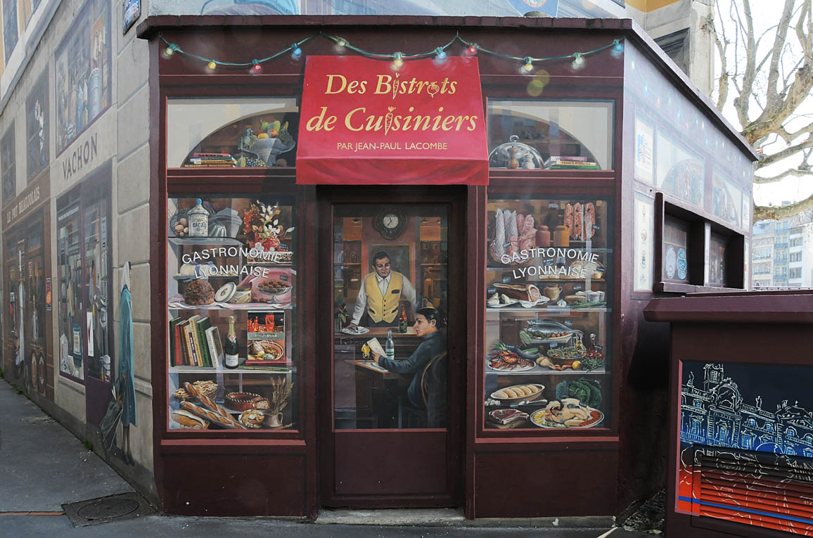 Des Bistrots de Cuisiniers Fresque des Lyonnais 2 rue de la Martinière Lyon 1er
