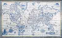 Carte de Mercator -  Saint Jean de Dieu  Fresque du Demi-Millénaire  - 290 route de vienne Lyon 8ème