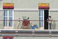 Le Théâtre des Charpennes - Fresque en "trompe l’oeil" sur mur borgne - 52 rue Gabriel-Péri, Villeurbanne par Cité-Création 1998 - 400 m²