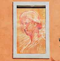 Fresque en Hommage à Tony Tollet, Peintre (Lyon 1857-1953) Rue Pareille Lyon 5ème (Face à la fresque des Lyonnais) 