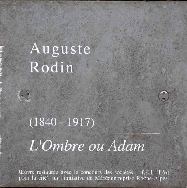 L'ombre ou Adam par Auguste Rodin