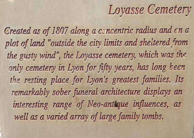 Old Loyasse Cemetery Lyon 5ème
