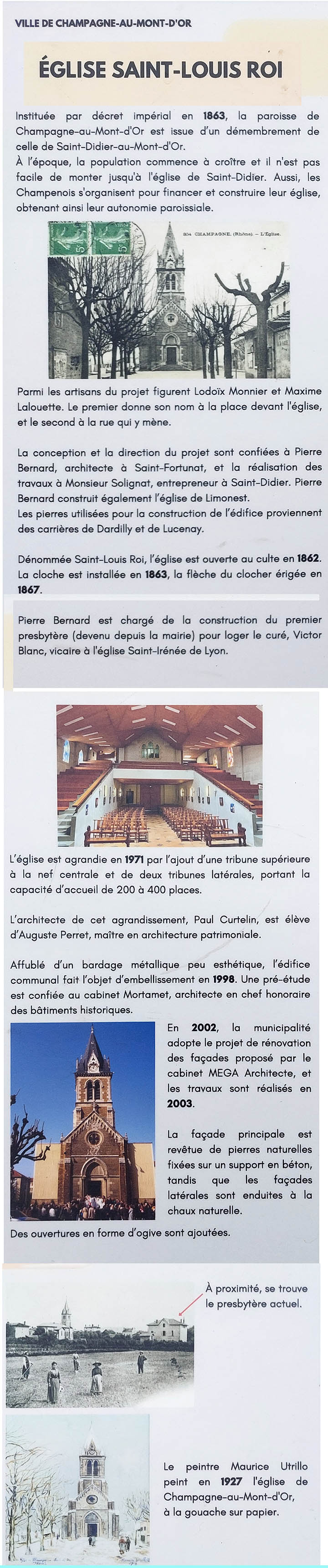 Eglise de Champagne au Mont d'Or