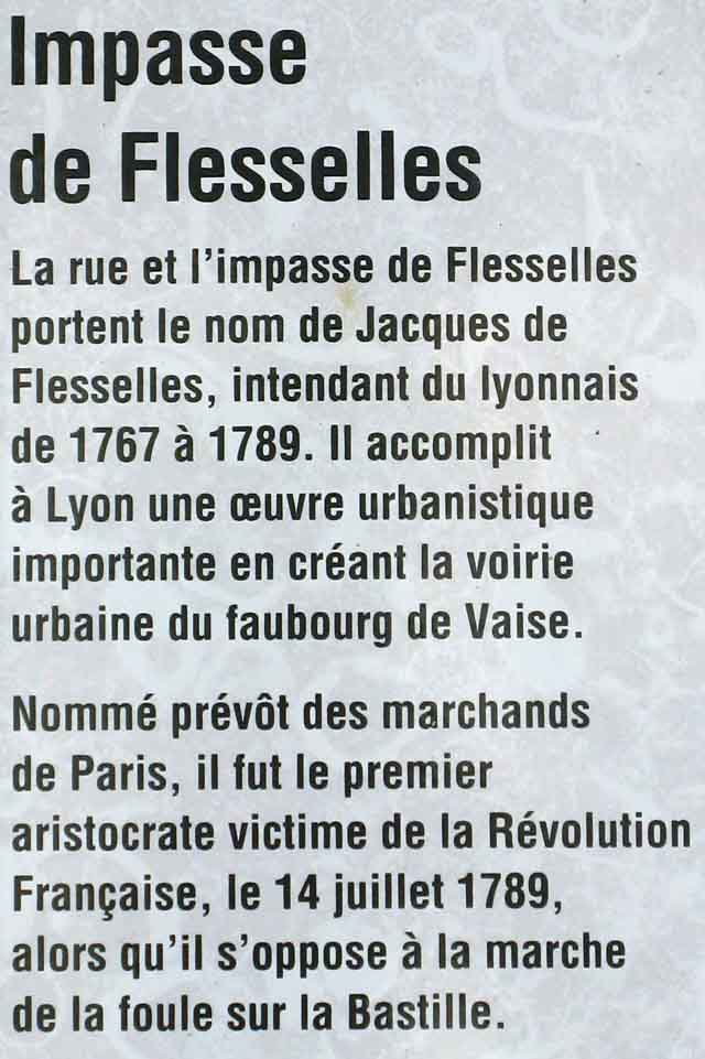 Impasse de Flesselles Lyon 1er