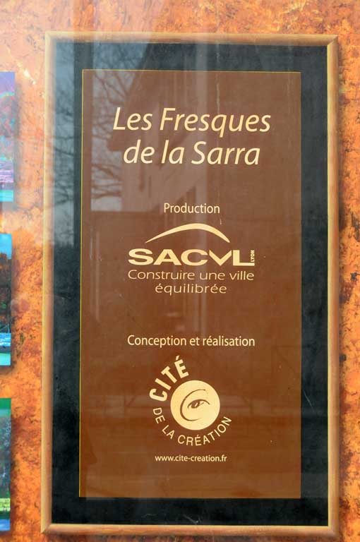 Résidence "La Sarra" et ses fresques, rue Pauline Jaricot Lyon 5ème
