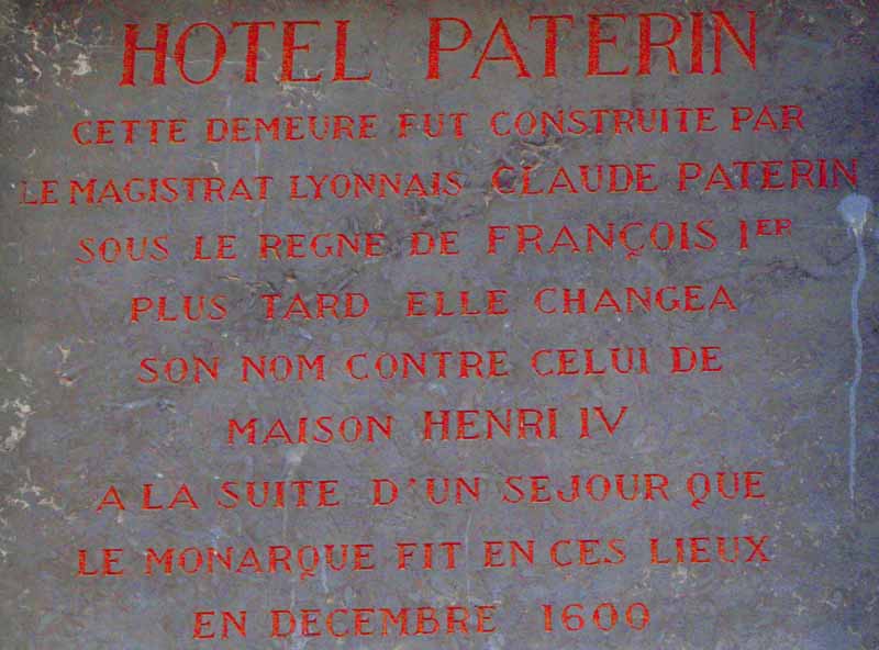 Hotel Paterin , Maison Henri IV
