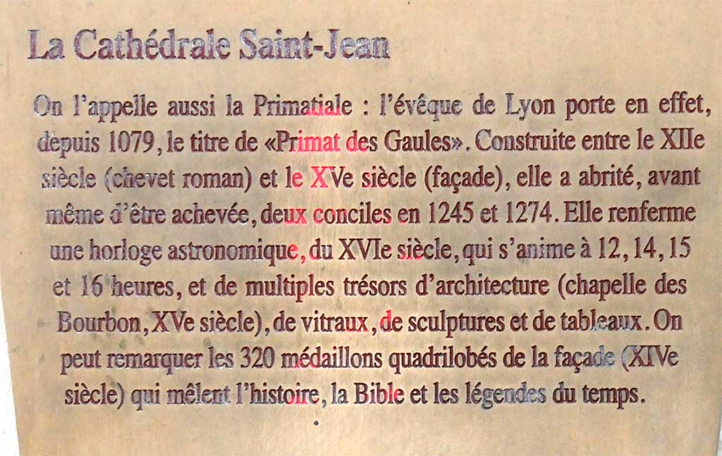 Cathédrale Saint Jean Baptiste Lyon 5ème