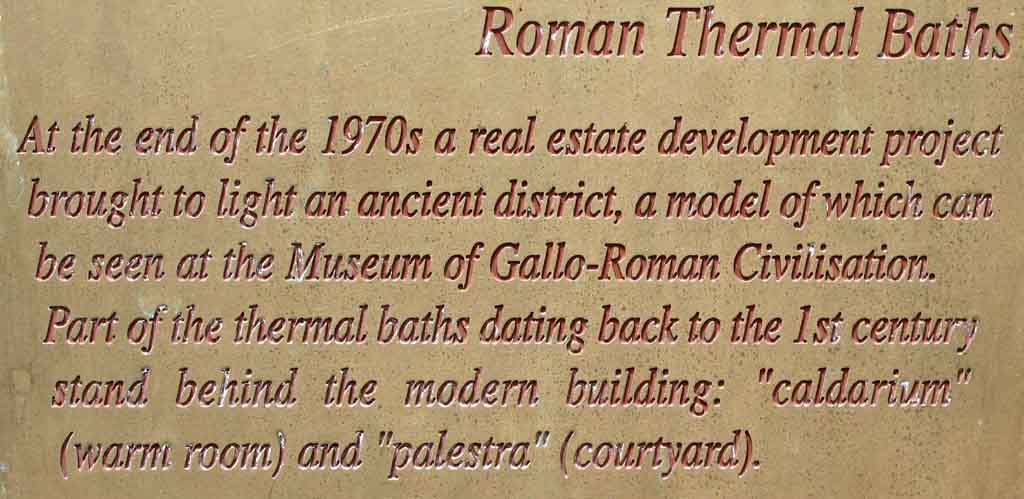 Roman Thermal Baths Saint Just  Lyon 5