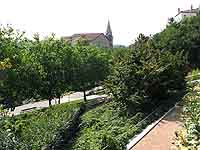 Jardin Montée de la Grande Côte et Eglise du Bon Pasteur Lyon 1er