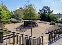 Jardin public Francine Chollet (résistante 1880-1945) Rue du Cardinal Gerlier Lyon 5ème