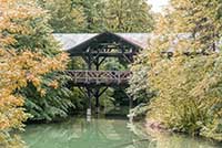 Pont couvert au parc de la Tête d’Or Lyon 6ème