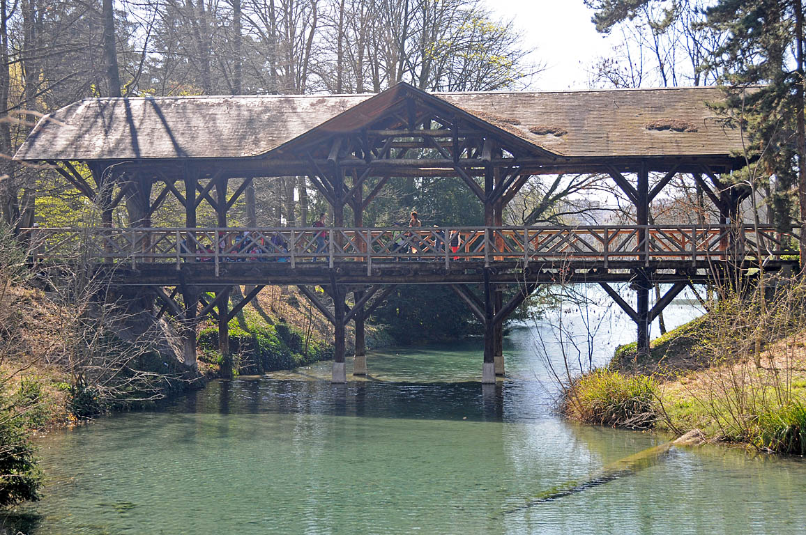 Pont couvert au parc de la Tête d’Or Lyon 6ème