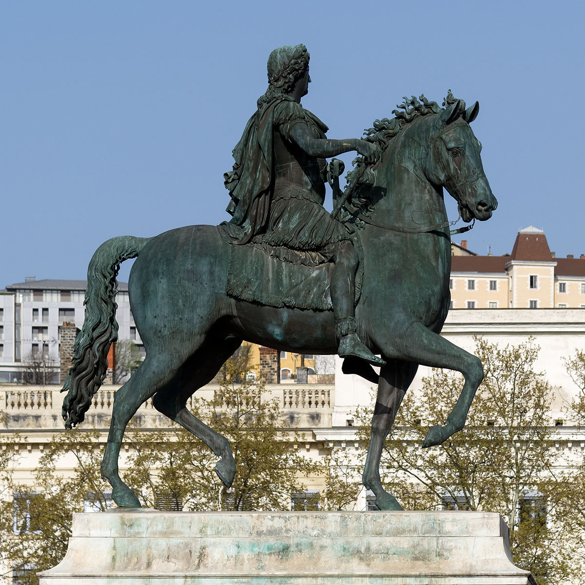 Louis XIV Roi de France (1638-1715) par Lemot Place Bellecour Lyon 2ème
