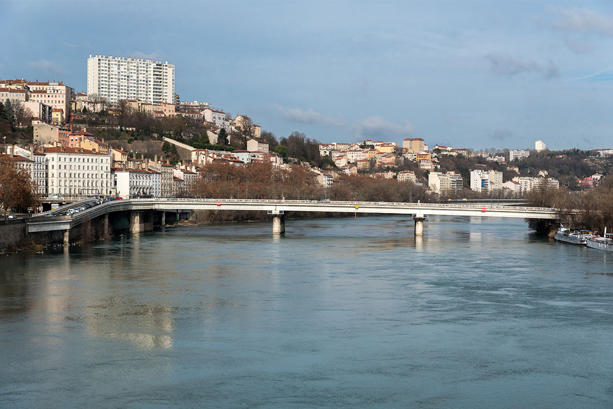 Pont De Lattre De Tassigny sur le Rhône Lyon(1956)