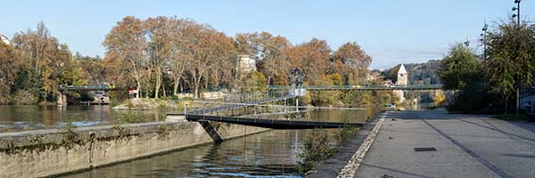 Pont de l’Île Barbe sur la Saône Lyon 9ème (1827)