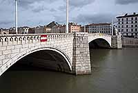 Pont Bonaparte sur la Saône Lyon (1950)