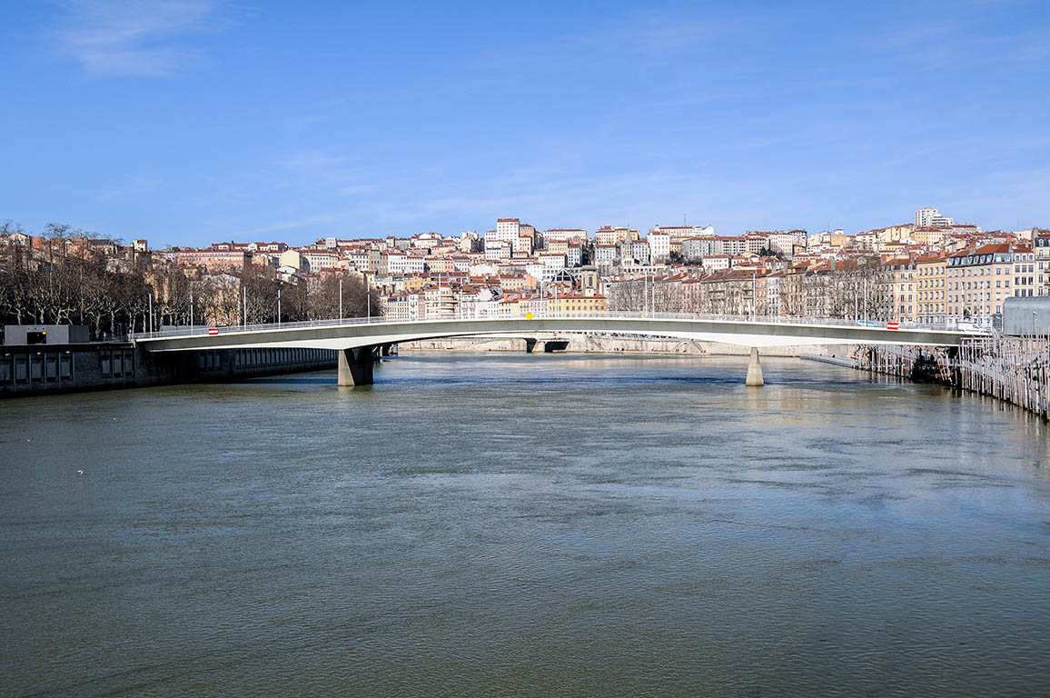 Pont Maréchal Alphonse Juin sur la Saône Lyon (1973)