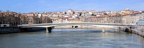 Pont Maréchal Alphonse Juin sur la Saône Lyon (1973)