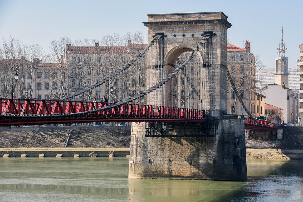 Pont Masaryk sur la Saône Lyon 9ème (1831)