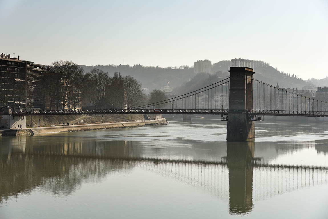Pont Masaryk sur la Saône Lyon 9ème (1831)