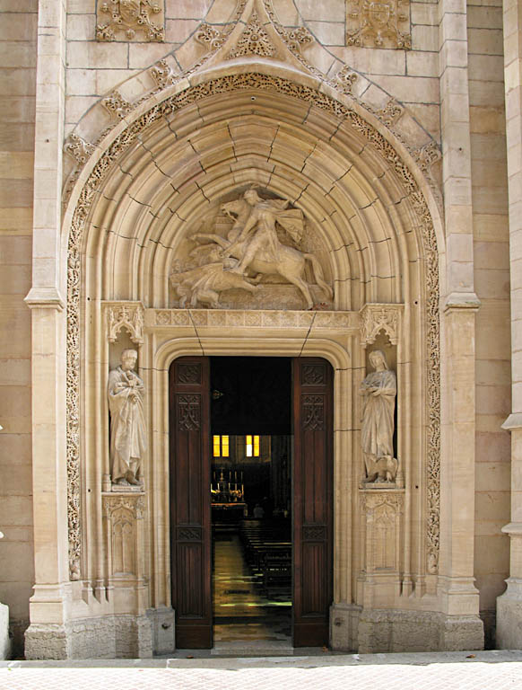 Porche de l’église Saint Georges Rue Saint Georges Lyon 5ème