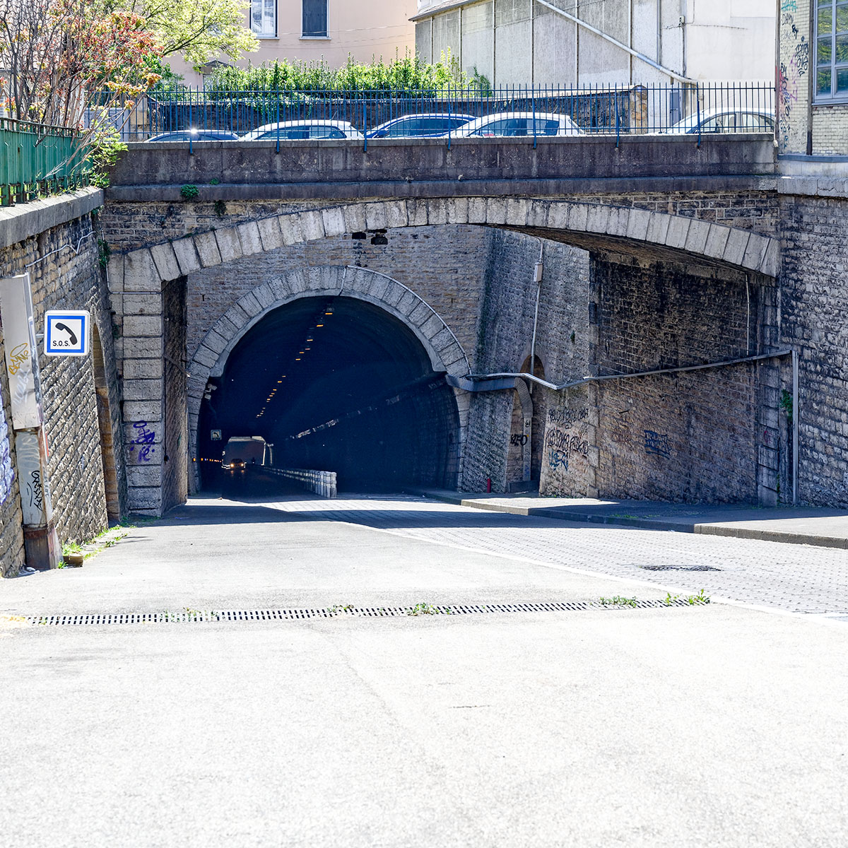 Tunnel Routier remplaçant le funiculaire de la Rue Terme Lyon 1er
