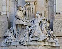Détail du Monument au Docteur Gailleton (ancien maire de Lyon) par André Vermare (1869-1949) Lyon 2ème