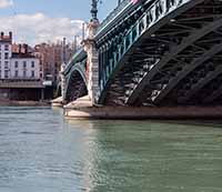 Pont de l’Université sur le Rhône et Quai Gailleton