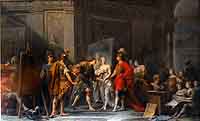 Alexandre offrant sa maîtresse Campaspe à Apelle. (La Peinture - 1739) par Jean Restout (1692 - 1768)
