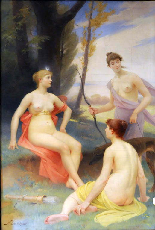 Diane et ses compagnes - (1892) par Nicolas Sicard (1846-1920)