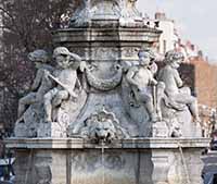 Fontaine Morand par Guillaume Bonnet (1820-1874) Place Lyautey Lyon 6ème