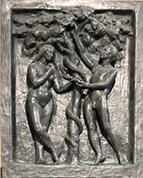 Alfred Jean Halou "Adam et Eve" Musée des Beaux Arts