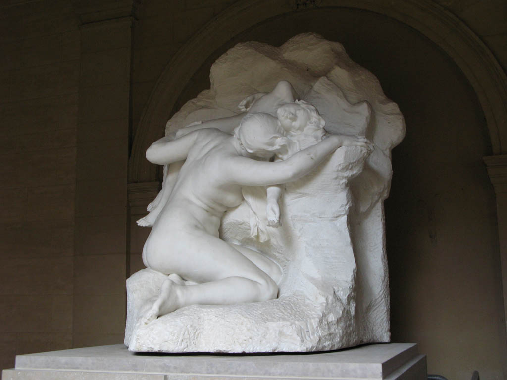 Agar et Ismaël - 1897 par François-Léon SICARD (Tours, 1862 - Paris, 1934) dans le jardin du Musée des Beaux-Arts Lyon 1er