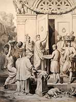 Paul Chenavard "Auguste ferme le temple de Janus" Musée des Beaux Arts