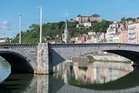 Pont Bonaparte sur la Saône (inauguré en 1950)