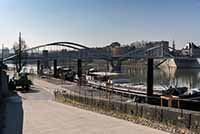 Pont Schuman entre le quai Gillet et le Quai de la Gare d’eau à  Vaise -  Mise en service Novembre 2014