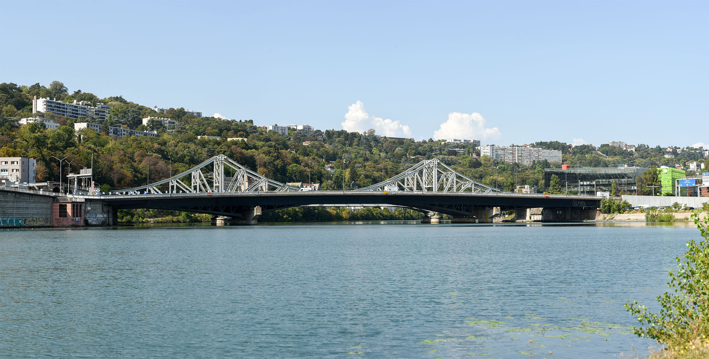 Pont autoroutier de La Mulatière sur la Saône