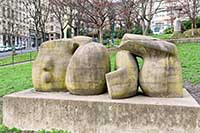 Sculpture (1980) par Gabriel Gouttard (20/03/1927-09/02/2015) au "Jardin des Plantes" Lyon 1er