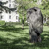 "L’Archange" Sculpture d’Oleg Goudcoff (1926-2015) 1982 - 17 rue du Docteur-Horand, Parc Montel Lyon 9ème
