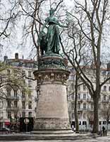 Statue de la République vue de dos, Place Carnot