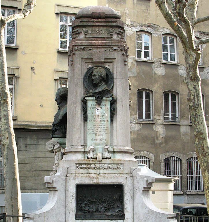 Louis Gaspard Dupasquier (1800-1870) par Charles Textor (1835-1905) Place Rambaud Lyon 1er
