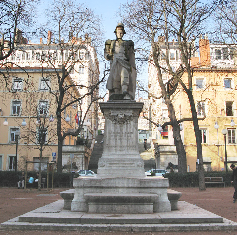 Jean-Pierre-Hippolyte BLANDAN 1819-1842 - (1962) par André Tajana (1913-1999)  Place Satonay Lyon 1er