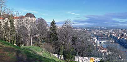 LycÃ©e Saint Just et vue sur Lyon depuis Saint Just